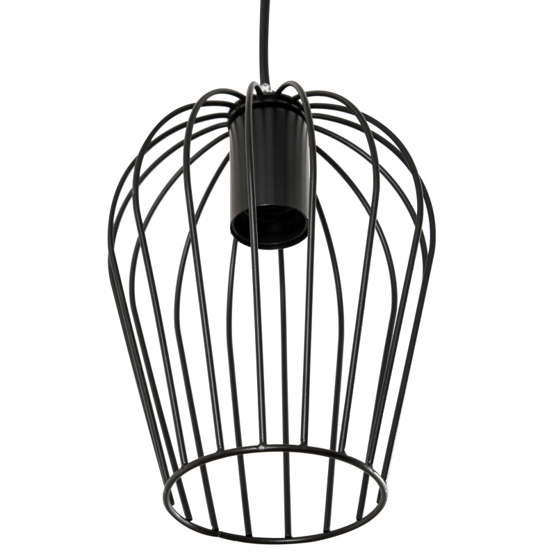 Lampe suspendue Beltana de Nancy, lampes suspendues modernes et géométriques, lustre, métal, noir Ø38 x 133H cm