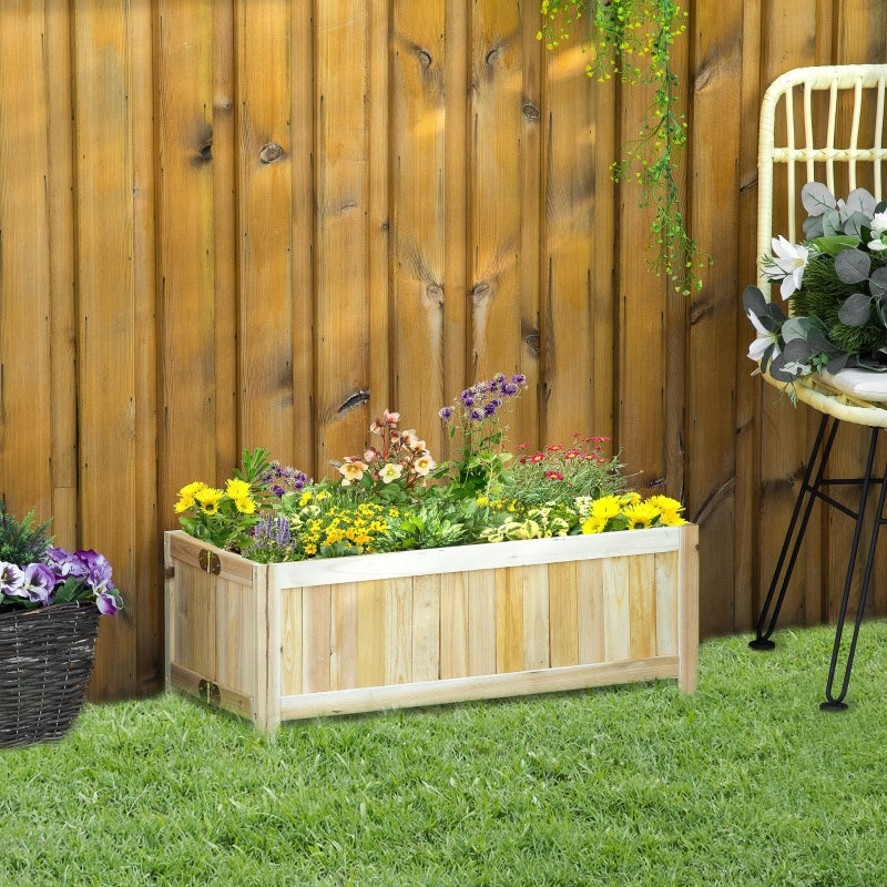 Nancy's Medellin Planter - Flower Box - Raised Flower Bed - Garden Bed - Pine Wood - 70 x 30 x 25 cm