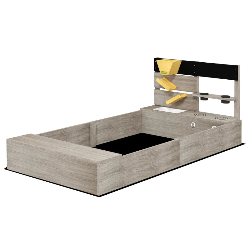 Nancy's Triana Sandbox For Children - With Kitchen Element - Pine Wood - ± 155 x 80 x 60 cm