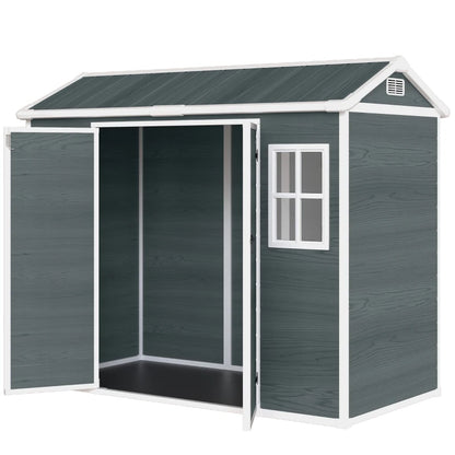 Nancy's Sabbioneta Opbergschuur - Tuinschuur - Gereedschapsschuur - Grijs - Aluminium - ± 245 x 130 x 200 cm