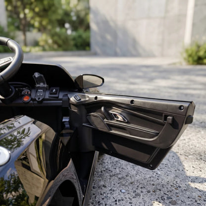 Nancy's Tonadico Elektrische Kinderauto - Audi R8 voor Kinderen - 3 Snelheidsstanden - Zwart