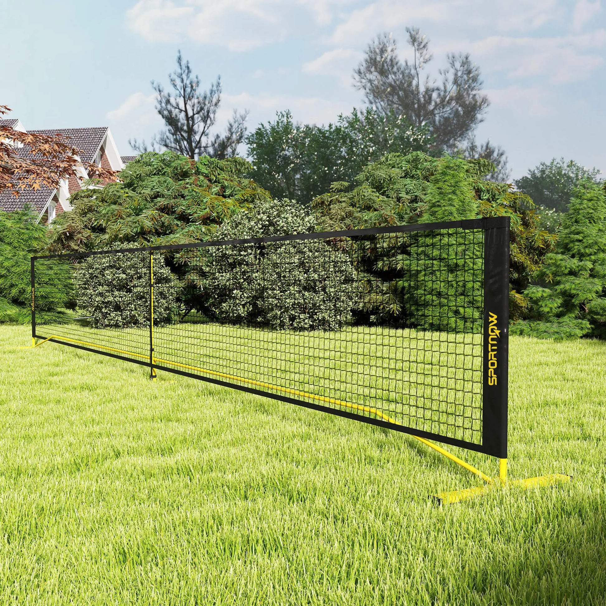 Nancy's Egna Badmintonnet - Badminton Frame - Geel / Zwart - ± 670 x 60 x 90 cm