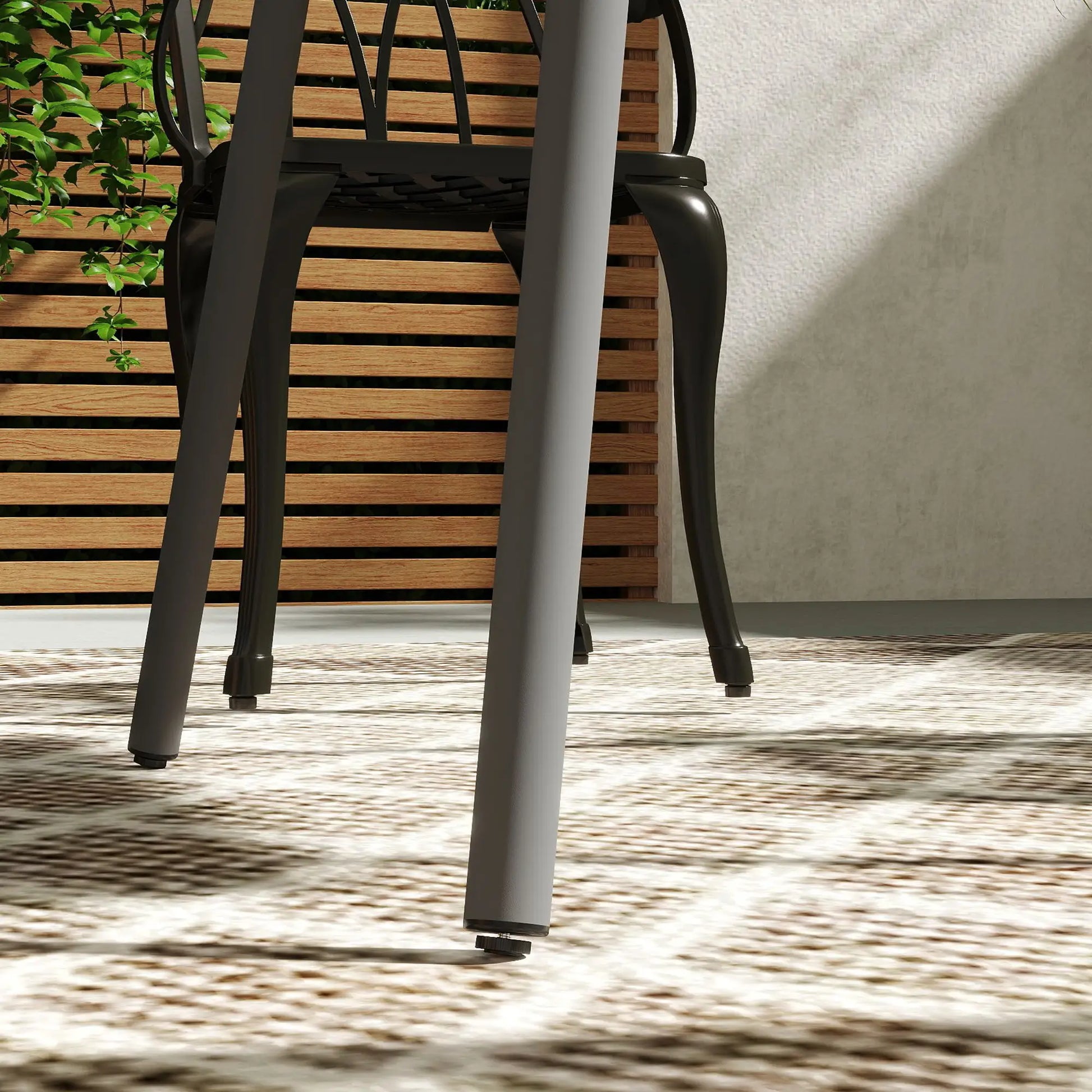 Nancy's Ceccano Tuintafel - Terrastafel - Balkontafel - Grijs - Staal - ± 80 x 80 x 75 cm