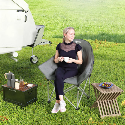 Nancy's Drena Campingstoel - Vouwstoel - Draagbaar - Grijs