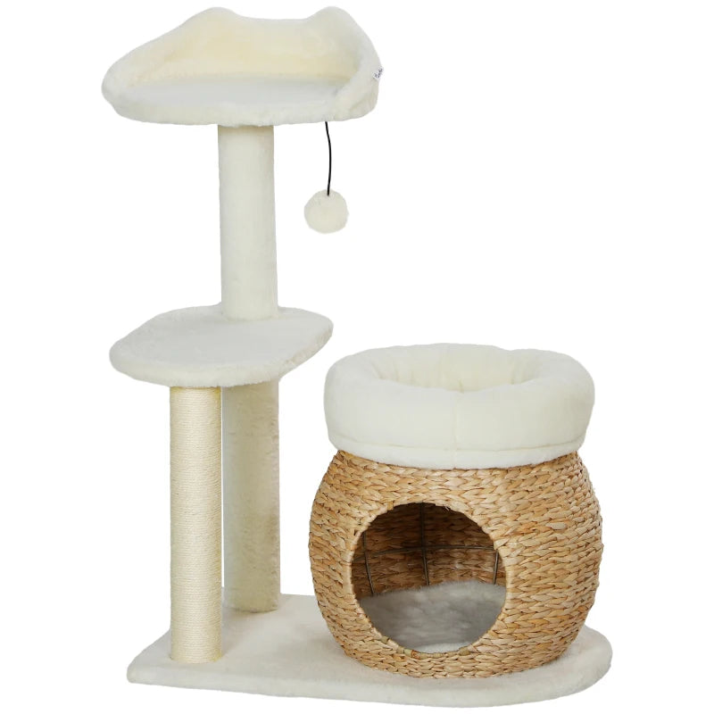 Nancy's Madail Krabpaal - Kattenboom - Kattengrot - Roomwit - ± 60 x 40 x 80 cm