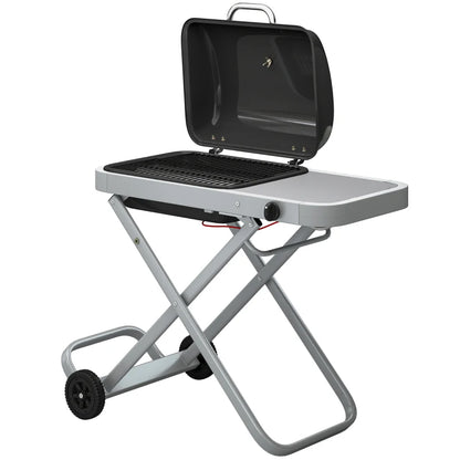 Nancy's Scoppito Kofferbarbecue - Gasbarbecue - BBQ - Royaal Grilloppervlak - Thermometer - Zwart / Zilver