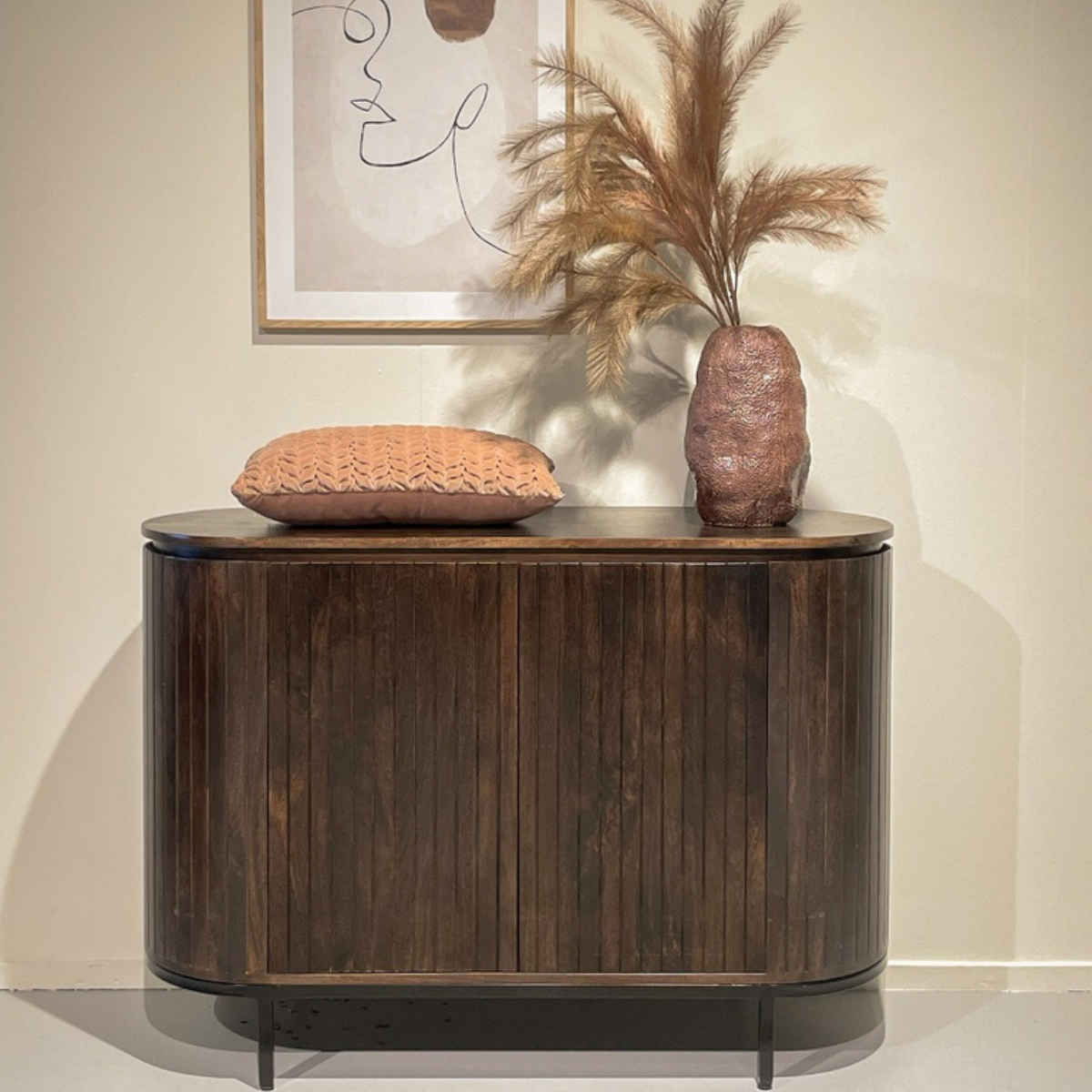 Livingfurn Noor Walnut Wandkast Dressoir 115cm