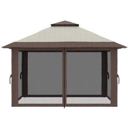 Nany's Pavlara Paviljoen - Party Tent - Tuin paviljoen - Beige - ± 400 x 400 cm