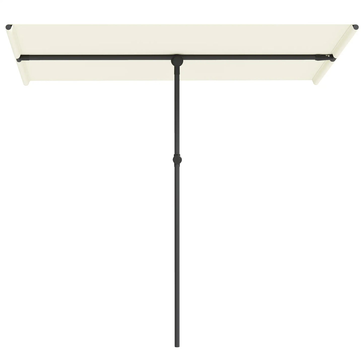 Nancy's Crema Parasol - Tuinparasol - Verstelbaar - Beige - 150 x 205 x 120-215 cm