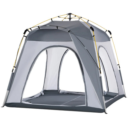 Nancy's Ghedi Kampeertent - Campingtent - Koepeltent - Grijs - 240 x 240 x 200 cm