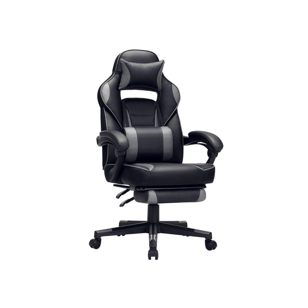 Nancy's Moresco Gamestoel - Gaming Stoel - Bureaustoel - Zwart / Grijs
