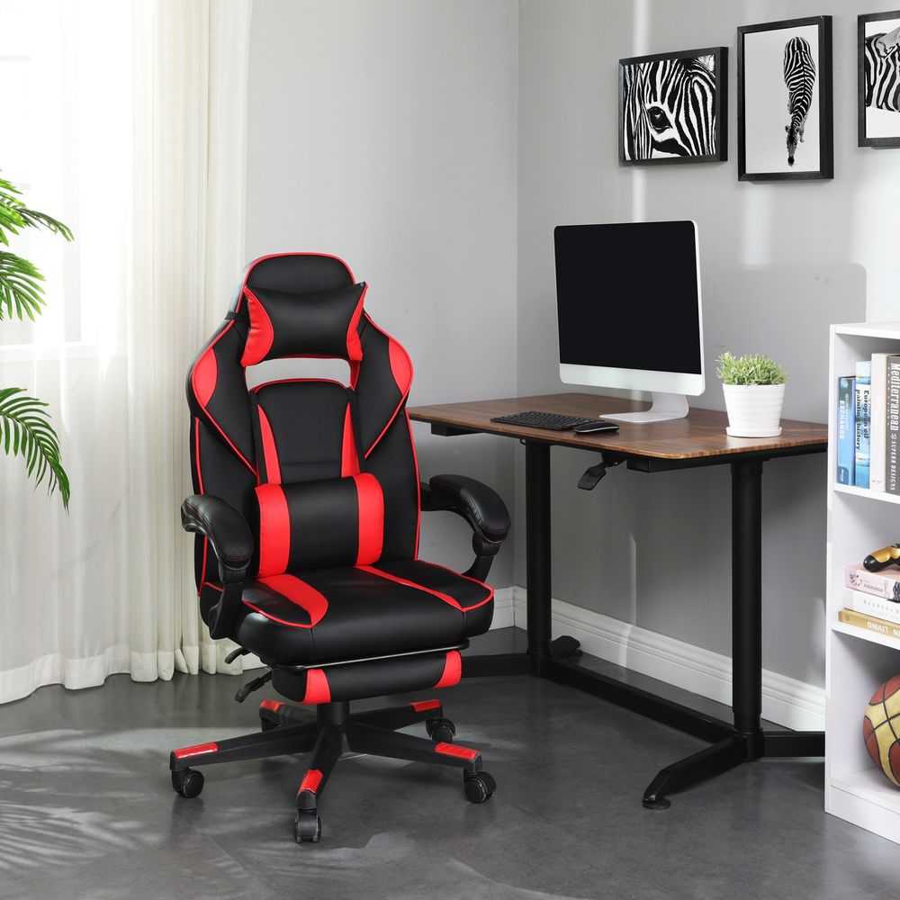 Nancy's Moresco Gamestoel - Gaming Stoel - Bureaustoel - Zwart / Rood