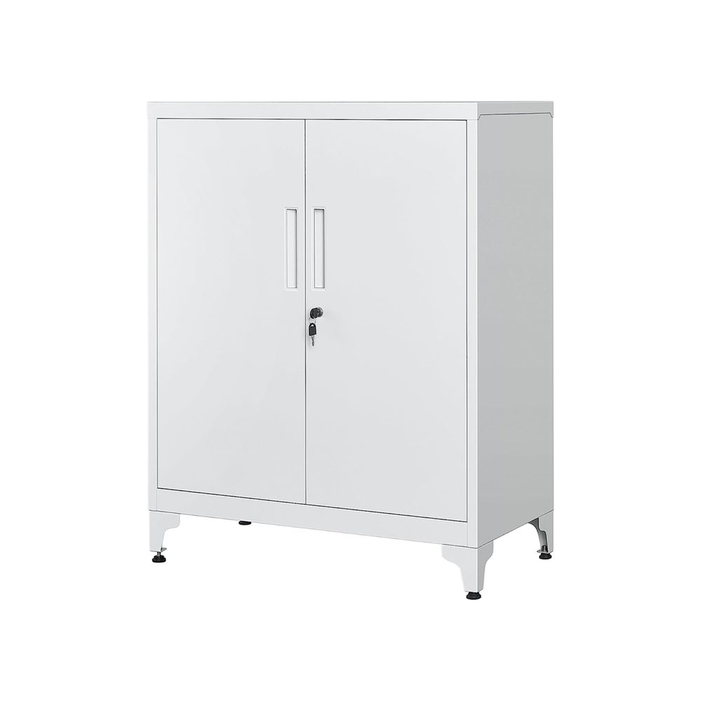 Nancy's Tenderden Filing cabinet - Office cabinet - Gray - Steel - Modern - Industrial - 80 x 40 x 90 cm