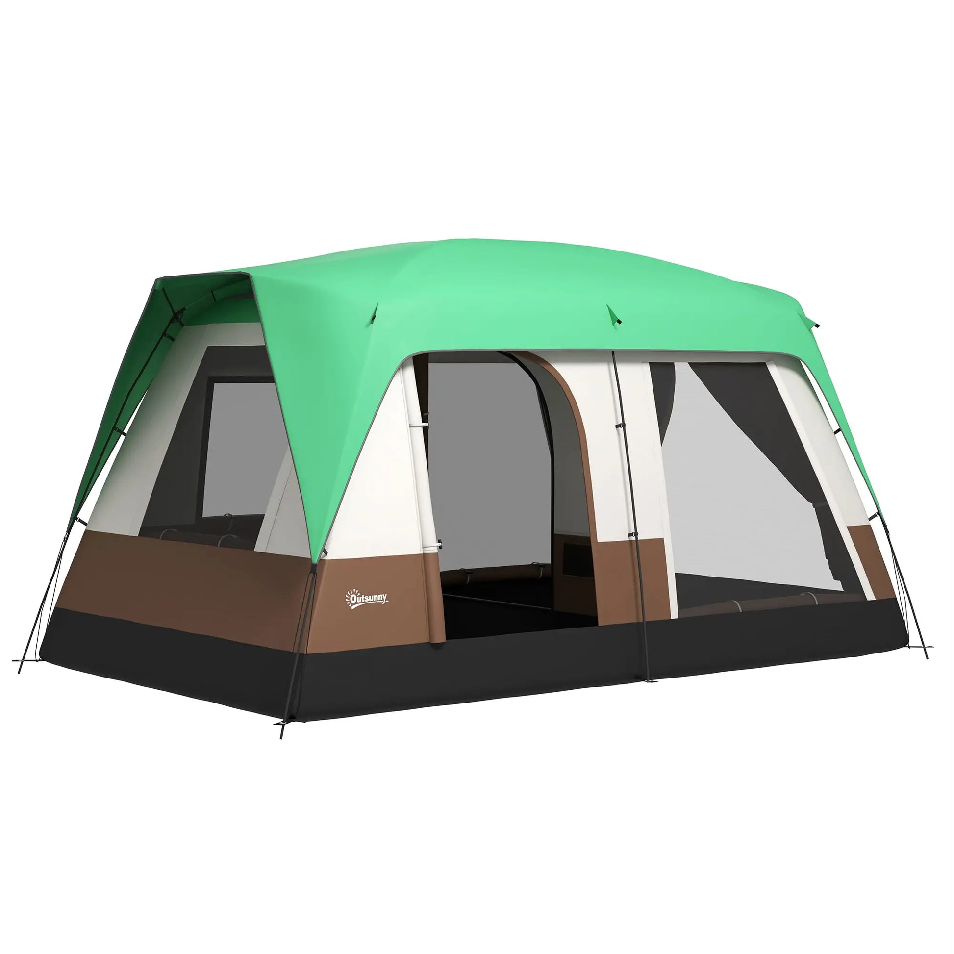 Nancy's Camucia Kampeertent - Camping Tent - Tunneltent - 8 Personen - Groen - 490 x 305 x 225 cm