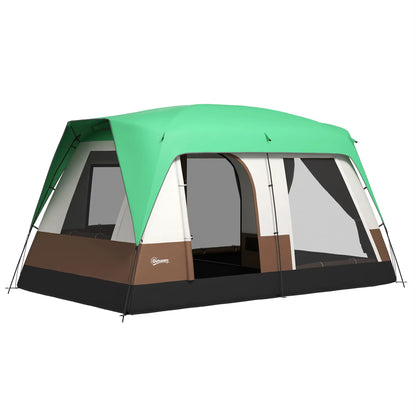 Nancy's Camucia Kampeertent - Camping Tent - Tunneltent - 8 Personen - Groen - 490 x 305 x 225 cm