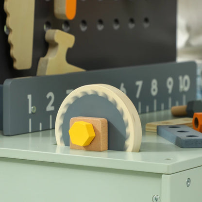 Nancy's Boris Speelwerkbank - Gereedschapsset voor Kinderen - Kinderwerkbank - Inclusief Accessoires - Lichtblauw