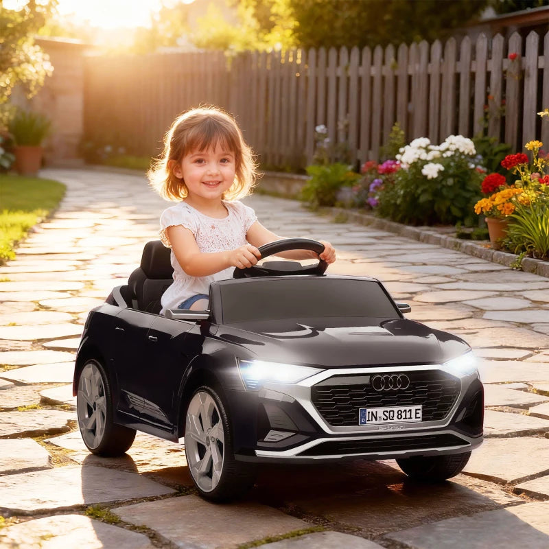 Nancy's Petritoli Elektrische auto voor kinderen - Kinderauto - Audi Q8 Sportback voor kinderen - 3-5 km/u - Zwart