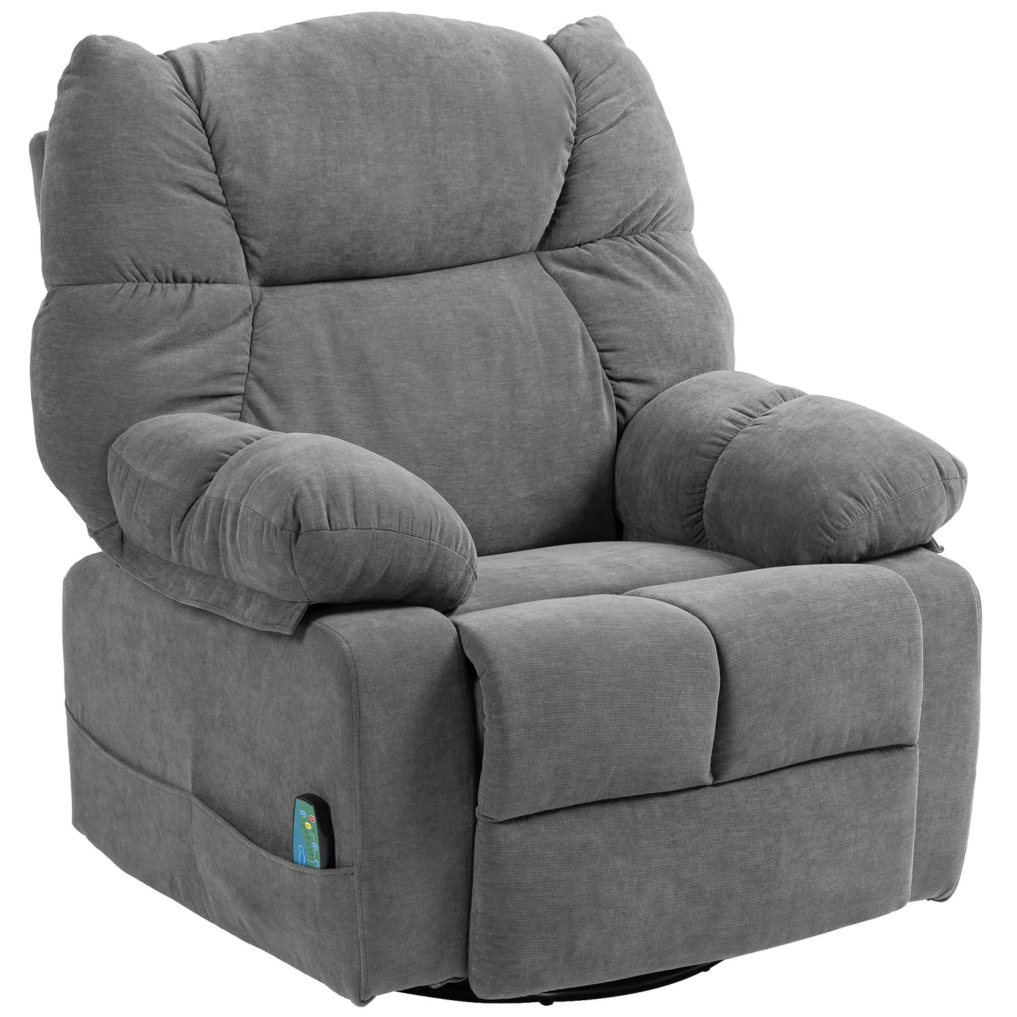 Nancy's Ischia Massagestoel - Relaxfauteuil - Massage & warmte - Volledig verstelbaar - Grijs
