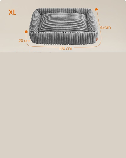 Nancy's Pianfei Hondenmand - Hondenbed - Hondenkussen - Grijs - ± 105 x 75 x 20 cm