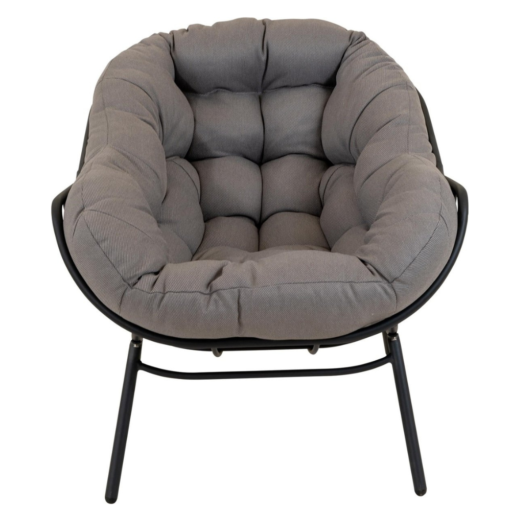 Nancy's Cluzy Lounge Chair - Garden Chair - Relax Chair - Black / Gray