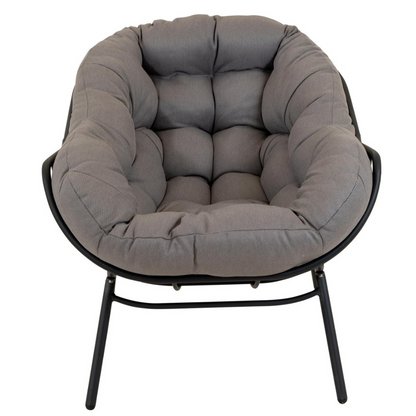 Nancy's Cluzy Lounge Chair - Chaise de jardin - Chaise relax - Noir / Gris