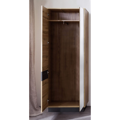Nancy's Chilcal Wardrobe - Cabinets - with Mirror - Brown - 69 x 191 x 35 cm