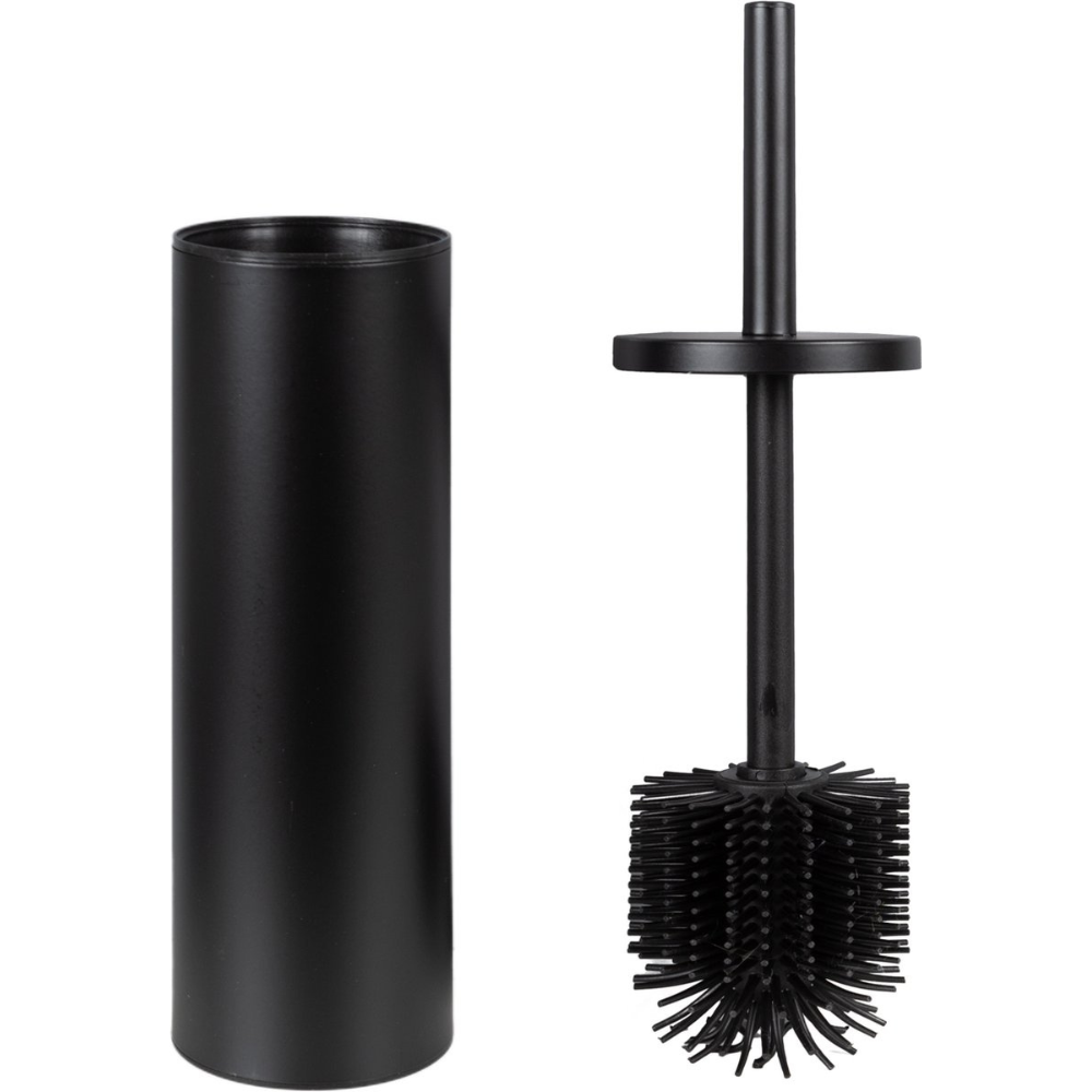 Eleganca Freestanding silicone toilet brush Black