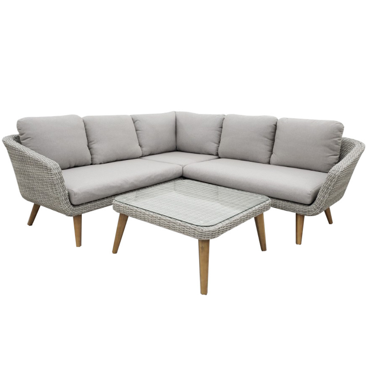 Nancy's Mira Lounge Set - Garden Set - Lounge Sofa - 2-piece Lounge Set - Light Gray