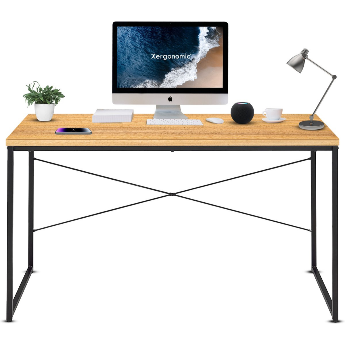 Xergonomic Industrieel bureau met versteviging 120x60 cm