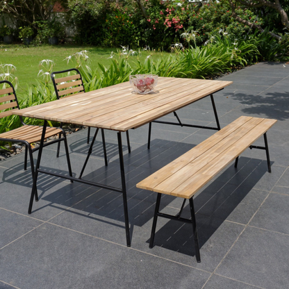 Nancy's Vernon Picknickbank - Tuinbank - Acaciahout - ± 180 x 30 x 45 cm