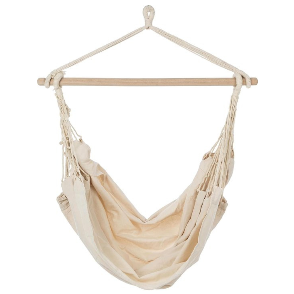 Ultranatura Hangstoel Bali - Zitschommel - Hangmat - Hangnest - 2 Persoons - Beige