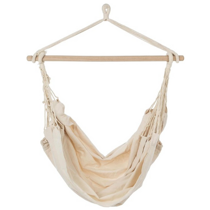 Ultranatura Hangstoel Bali - Zitschommel - Hangmat - Hangnest - 2 Persoons - Beige