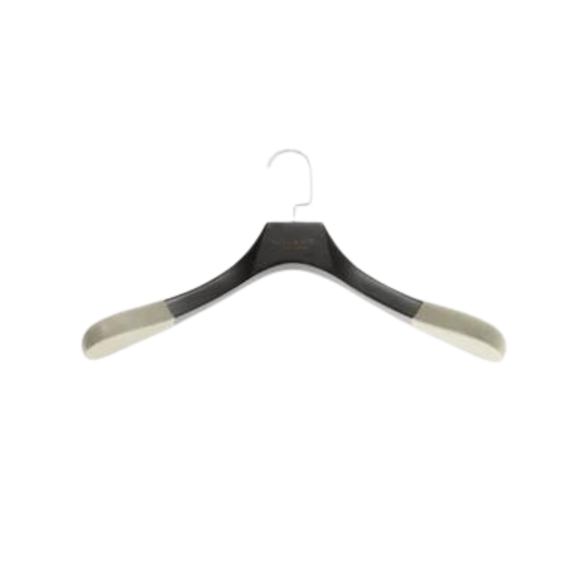 Milano Luxurious Chic gray velvet clothes hanger with chrome hook