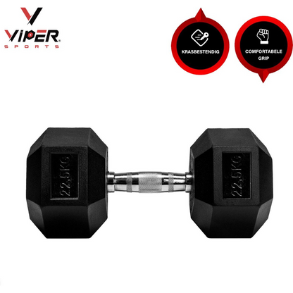 Viper Sports Iron Black 22.5 kg Dumbbell 1 stuk