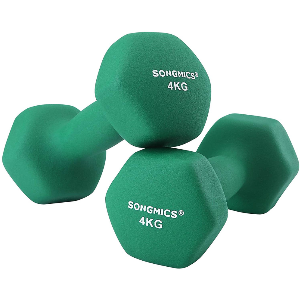 Nancy's Curtin Dumbbells - Halterset - Gewichten - Set van 2 - Groen - 4 KG per stuk
