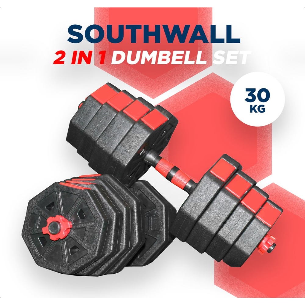 SOUTHWALL Hexagon dumbbells set adjustable up to 30kg