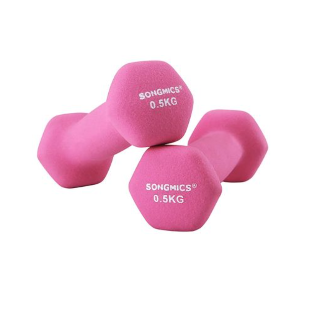 Nancy's Hutton Dumbbells - Gewichten - Set van 2 - Roze - 0,5 KG per stuk
