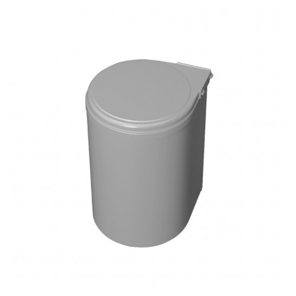 Built-in waste bin 13 liters round Gray