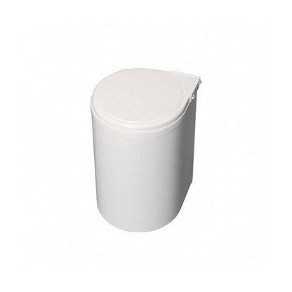 Built-in waste bin 13 liters round white