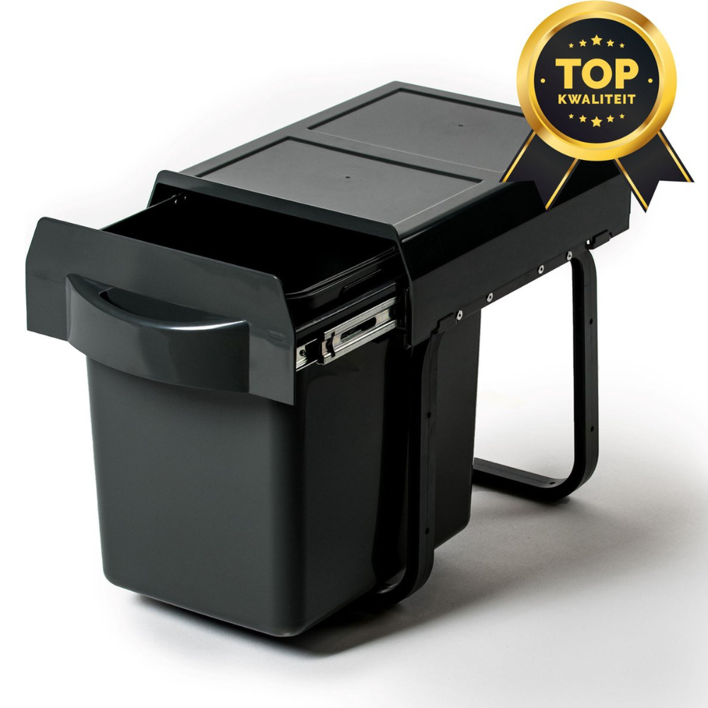 Eleganca Inbouw prullenbak - Inbouw afvalemmer - Inbouw afvalbak - Inbouw vuilnisbak- 16 Liter