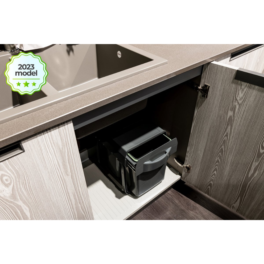 Eleganca Inbouw prullenbak - Inbouw afvalemmer - Inbouw afvalbak - Inbouw vuilnisbak- 16 Liter