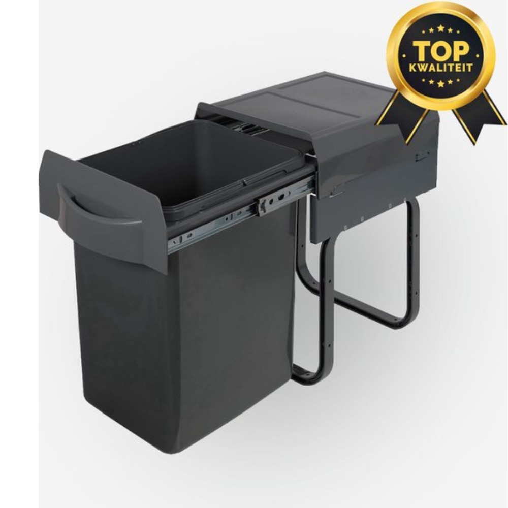 Eleganca Built-in waste bin 20 Liters Anthracite W26 x D37 x H41 cm