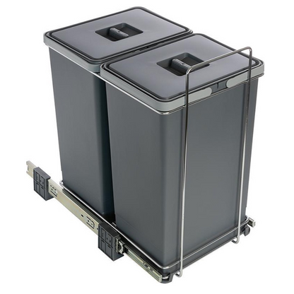 Eleganca Poubelle encastrable 2x24 litres