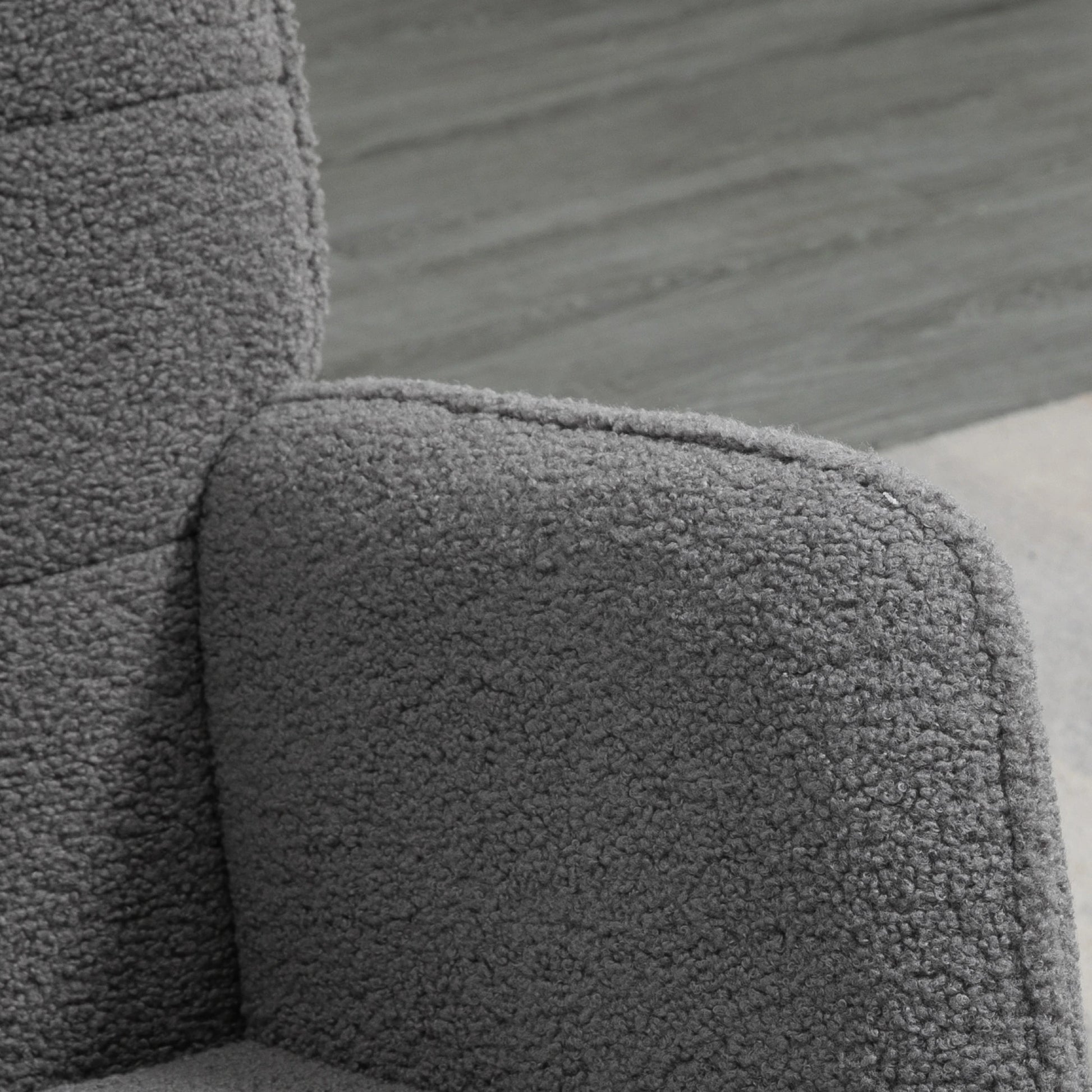 Nancy's Tazem Schommelstoel - Loungestoel - Relaxstoel - Grijs - Fleece