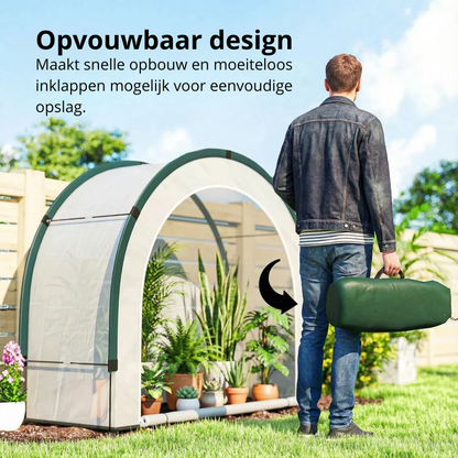 Nancy's Porcia Tuinkas - Plantenkas - Kweekkas - Draagbare Kas - Tunnelkas - ± 200 x 80 x 165 cm
