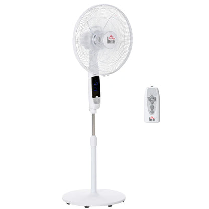 Ventilateur sur pied Nancy's Bugalhos - Ventilateur sur pied - 3 vitesses et modes - Minuterie - Télécommande