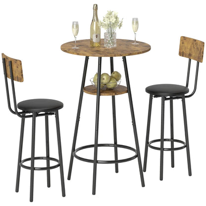 Nancy's Montedoro Bartafel Set - 3-Delige Bar Set - Bruin / Zwart