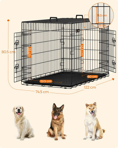 Nancy's Hondenbench - Bench Voor Hond - 2 Deurs Kennel - Autobench