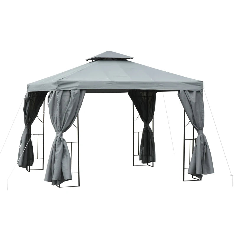 Nancy's Dornelas Paviljoen - Party Tent - Prieel - Tuin Paviljoen - Grijs - 295 x 295 cm
