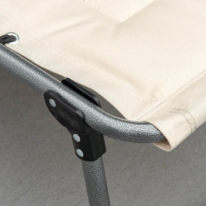 Nancy's Cermes Ligbed - Tuinligstoel - Stranbed - Loungebed - Verstelbaar - Beige